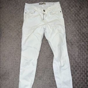 Zara basic Z1975 denim white size USA 08